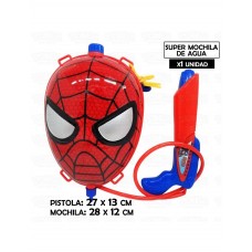 PISTOLA DE AGUA CON MOCHILA SPIDERMAN