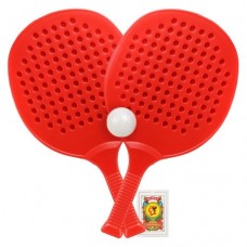 PALETAS X 2 PADDLE CON PELOTA EN RED