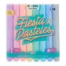 RESALTADORES X 8 MOOVING PASTEL FIESTA DE PASTELES