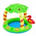 PILETA INFLABLE CON TECHO PALMERAS