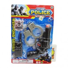 SET DE POLICIA CON RADIO Y ESPOSAS POLICE FORCE