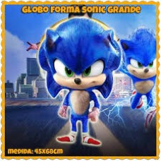 GLOBO DE PAPEL METALIZADO SONIC GRANDE 45 CM X 68 CM