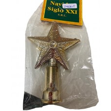 PUNTAL ESTRELLA 09 CM DORADO NAVIDEÑO