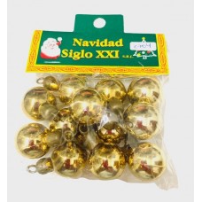 GLOBO NAVIDEÑO 2.5 X 12 DORADO