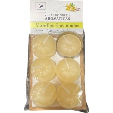 VELAS DE NOCHE PERFUMADAS X 6 VAINILLAS ENCANTADAS