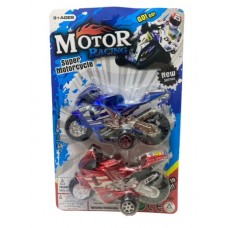 MOTOS DE CARRERA X 2 MOTOR RACING EN BLISTER