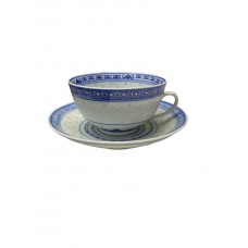 TAZA DE TE CERAMICA CON PLATO