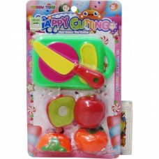 SET DE FRUTAS CON TABLA Y CUCHILLO EN BLISTER