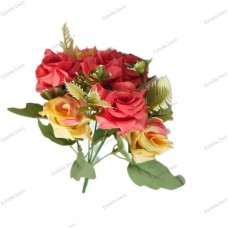 RAMOS DE FLORES ROSAS X 7 CON HELECHO